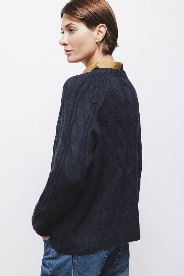 Maglione a maglia strutturata