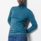 Maglione a maglia rasata con collo alto