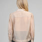 Camicia trasparente Santona color talpa ricamata