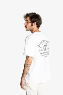 T-shirt Oldie bianca in cotone biologico