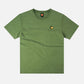 T-shirt pigmentata Confitera verde con stampa palmata