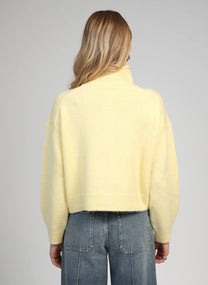 Gilet cardigan in maglia giallo Lakeyla