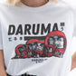 T-shirt vintage con grafica giapponese Daruma