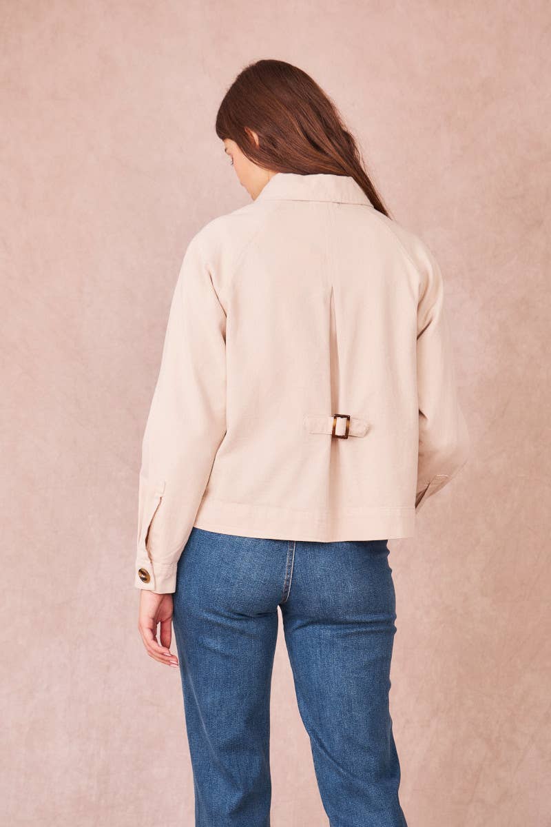 Giacca corta Versailles in gabardine di cotone