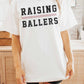 T-shirt oversize con grafica Raising Ballers