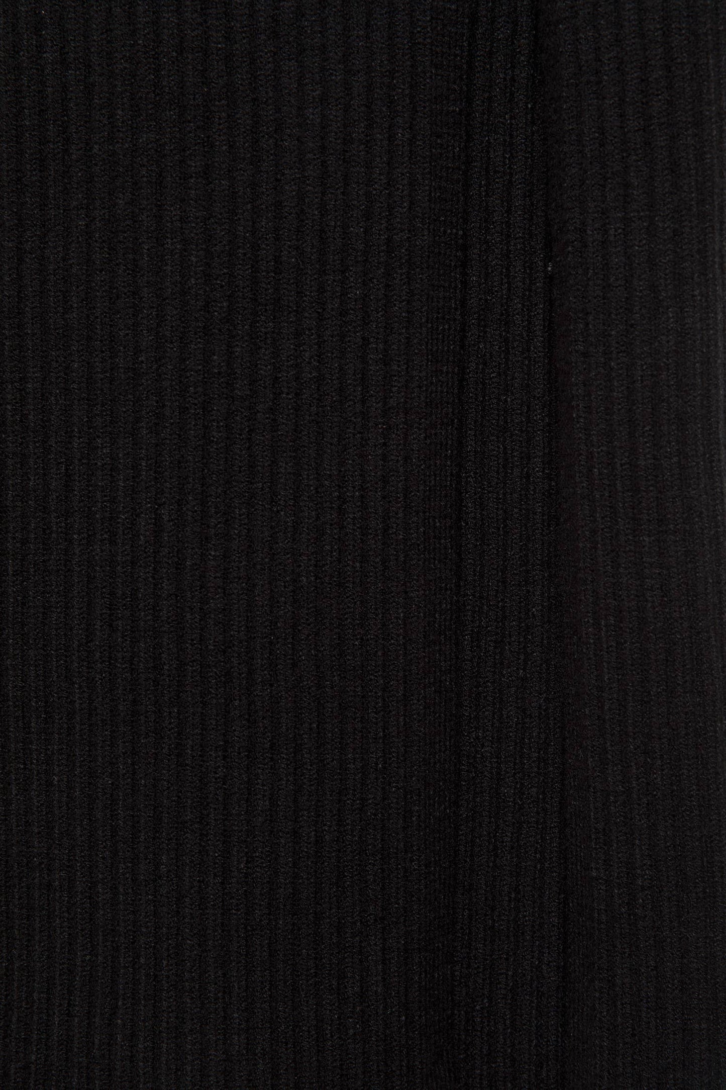 Gonna midi in maglia a costine con spacco frontale