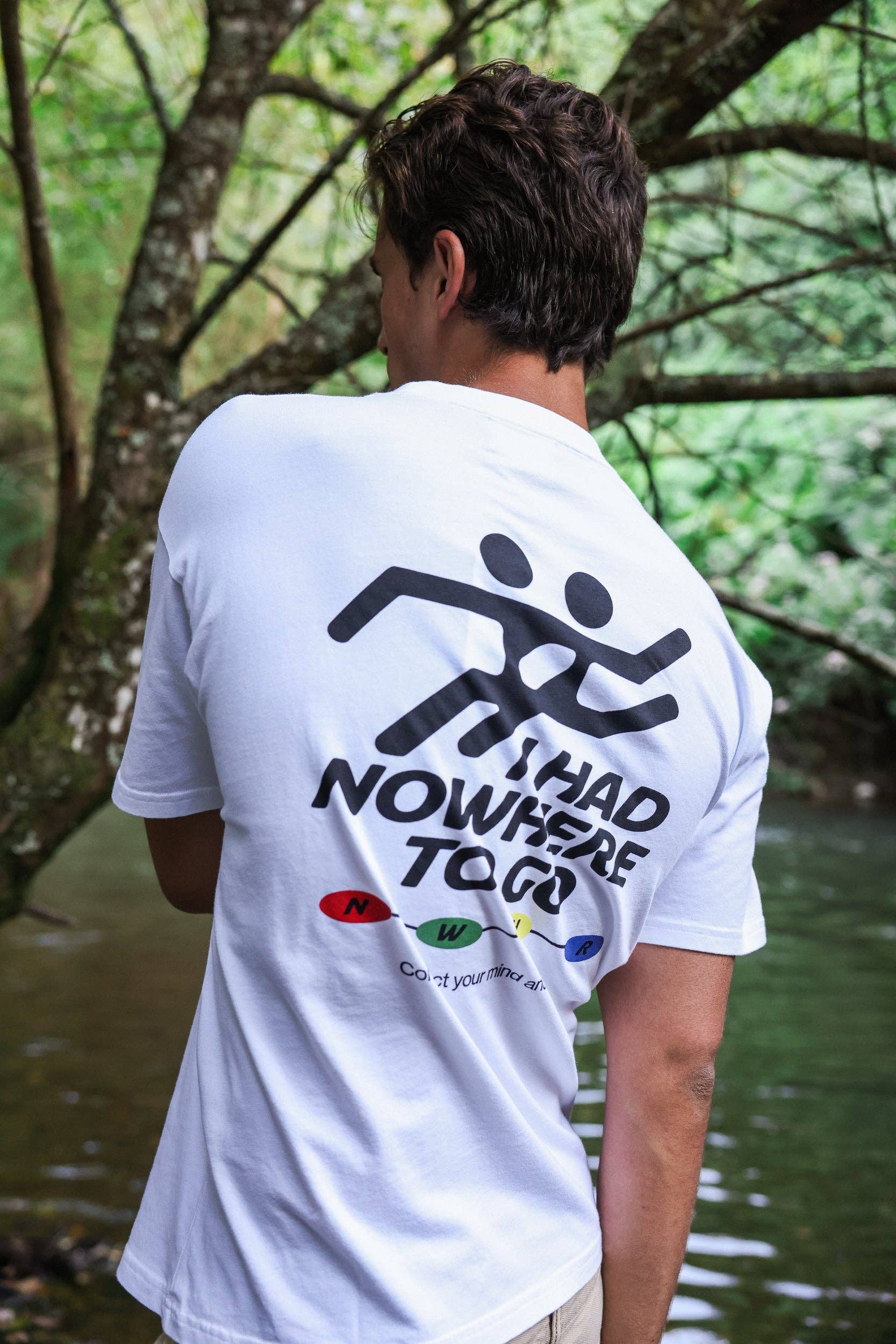 T-shirt oversize Nowhere to Go in cotone organico