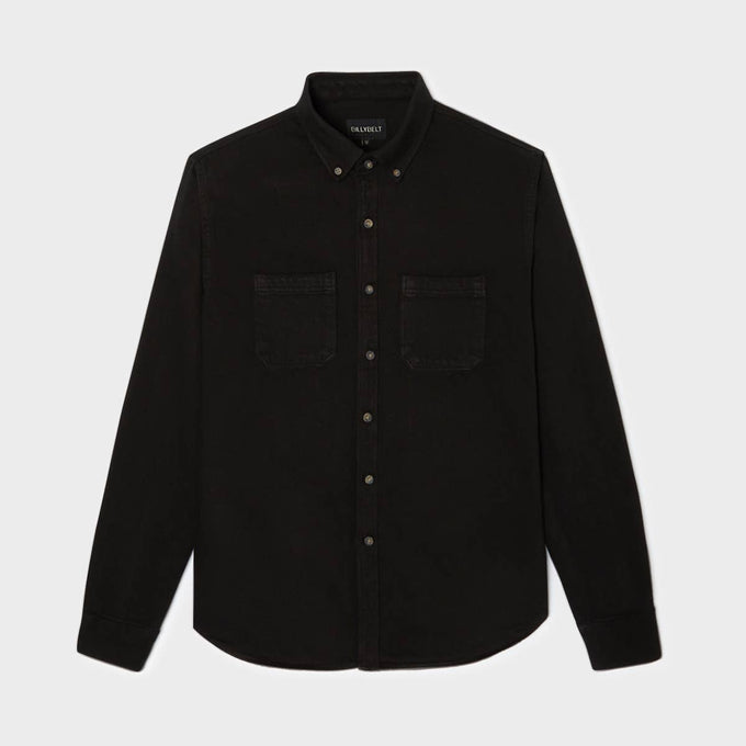 Camicia in denim nera