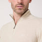 Maglione in lana merino con zip Prudent Milk