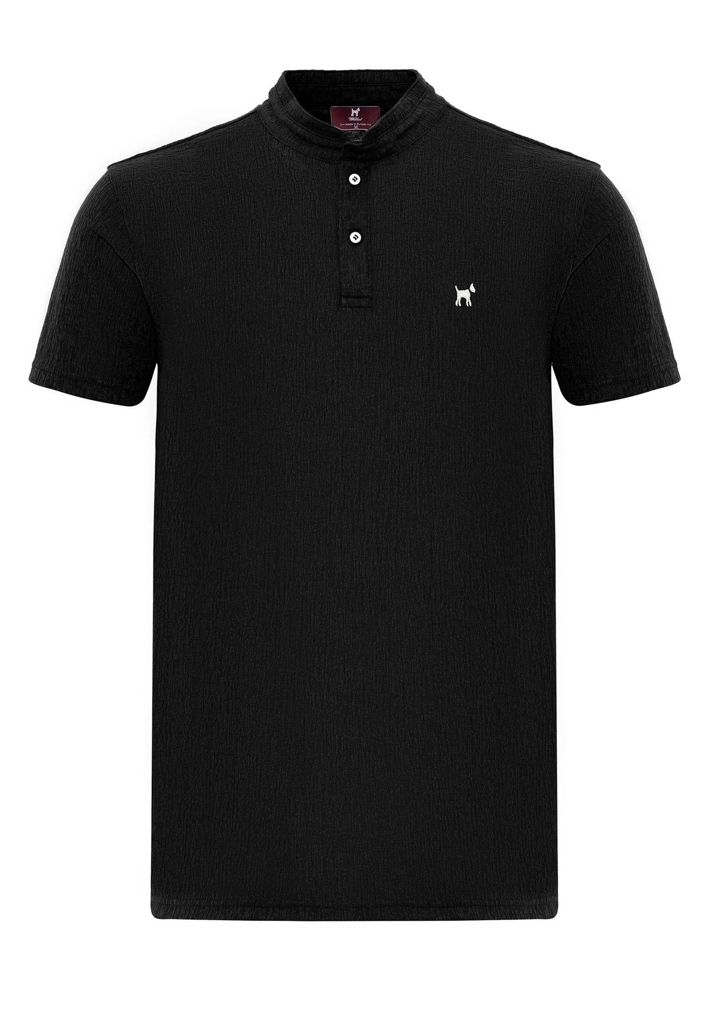 Polo con collo alla coreana
