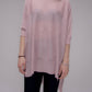 Pullover oversize con scollo a barca in maglia leggera