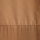 Abito maxi plissettato con collo annodato beige