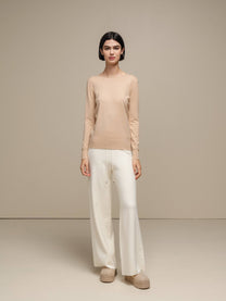Maglione girocollo in maglia leggera da donna