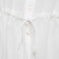 Blusa bianca con coulisse in vita