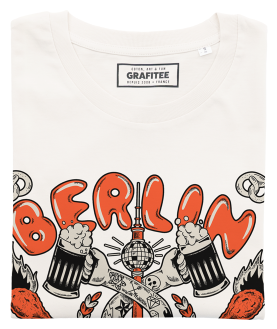 T-shirt Berlino con stampa in cotone biologico