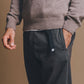 Pantaloni da arrampicata in cotone Ecodye grigio scuro