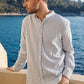 Camicia a righe in garza di cotone Hampton Granier