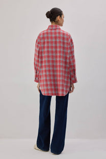 Camicia oversize a quadri stile lumberjack