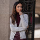 Cardigan in maglia traforata con bottoni