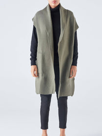 Gilet in maglia con tasche
