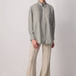 Tunica a micro-quadretti relaxed in misto cotone