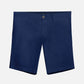 Pantaloncini chino elasticizzati blu navy