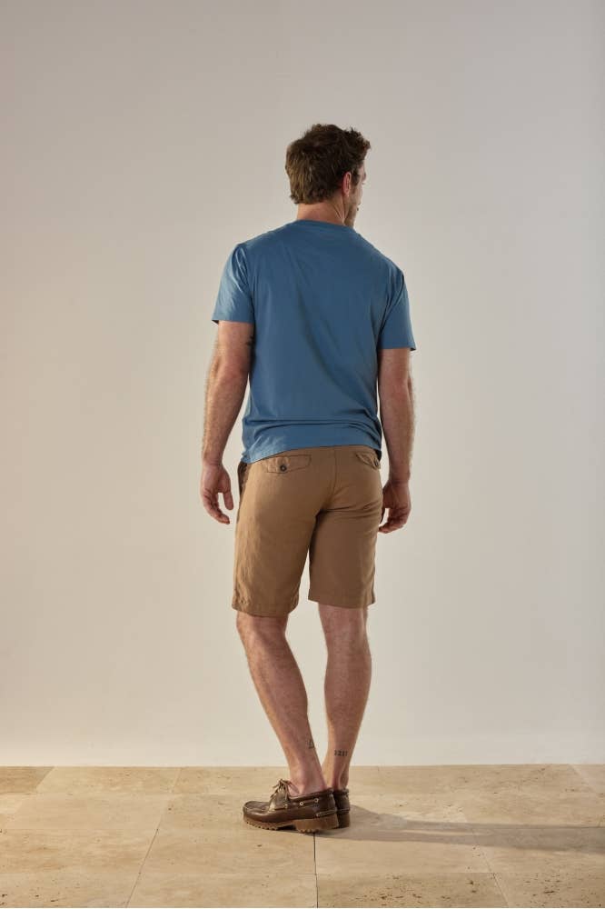 Bermuda Beach color noce in lino e cotone