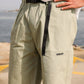 Pantaloncini da trekking in cotone ripstop con cintura regolabile