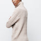 Maglione dolcevita in maglia strutturata