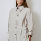 Camicia oversize con cintura asimmetrica