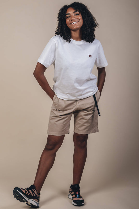 T-shirt donna essenziale in cotone organico