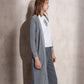 Cardigan lungo metallizzato da donna