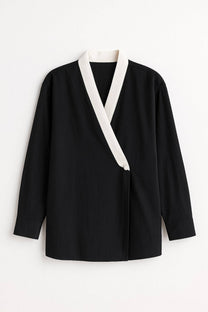 Kimono doppiopetto in cupro