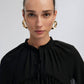 Camicetta in chiffon con balze