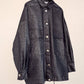 Giacca oversize in gabardine glitterata