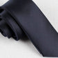 Cravatta in satin blu navy