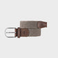 Cintura intrecciata elasticizzata beige taupe
