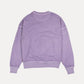Felpa oversize donna lavanda tinto a pigmenti
