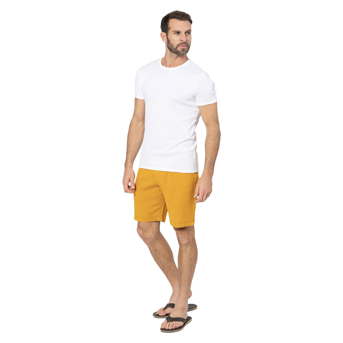 Pantaloncini estivi uomo in cotone e lino