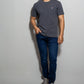 T-shirt antimacchia grigio scuro da uomo