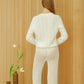 Cardigan a trecce in cotone pregiato