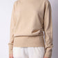 Maglia dolcevita in misto cashmere con lavorazione 3D