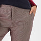 Pantaloni jacquard a fantasia micro pied-de-poule
