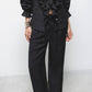 Pantaloni dritti a sigaretta con coulisse