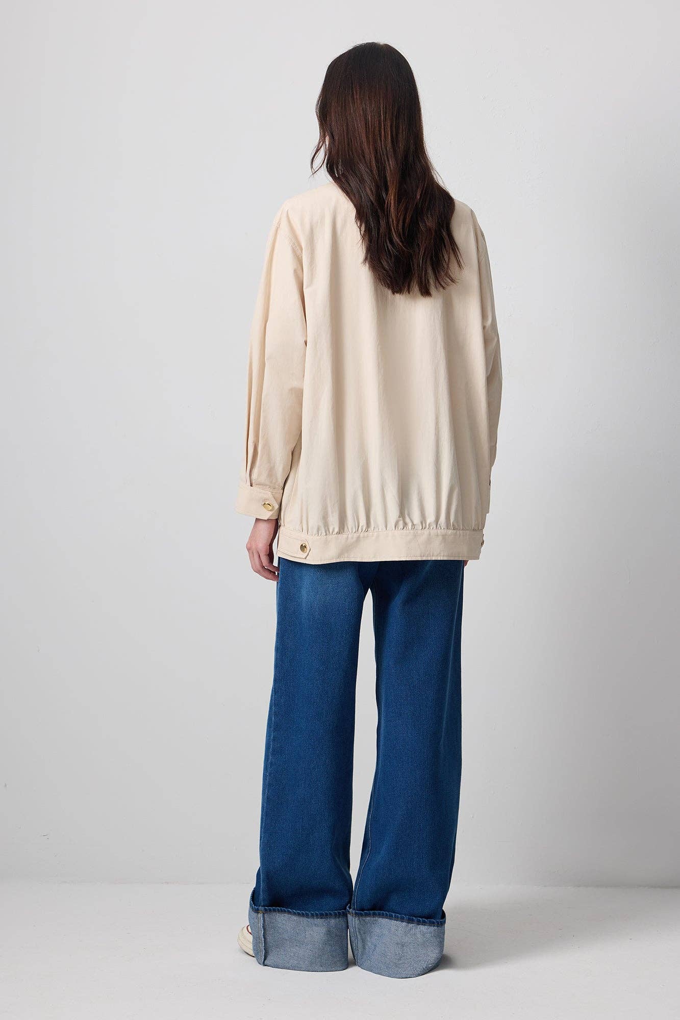 Giacca con colletto a camicia e zip