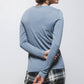 Maglione in maglia rasata con girocollo