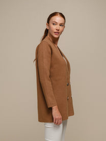 Blazer doppiopetto in maglia misto viscosa