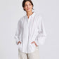 Camicia in popeline di cotone biologico con dettagli in pizzo