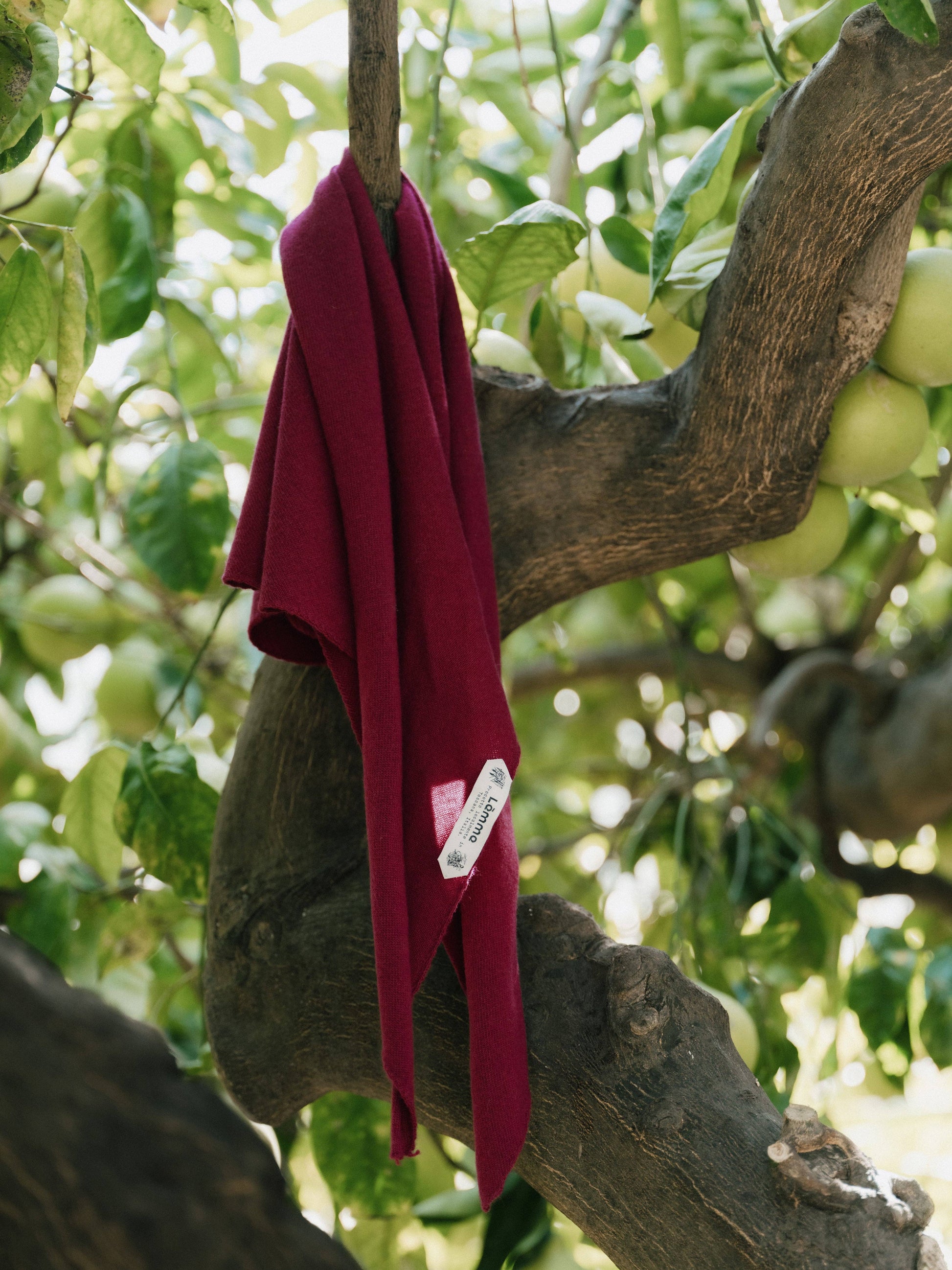 Sciarpa triangolare in misto cashmere