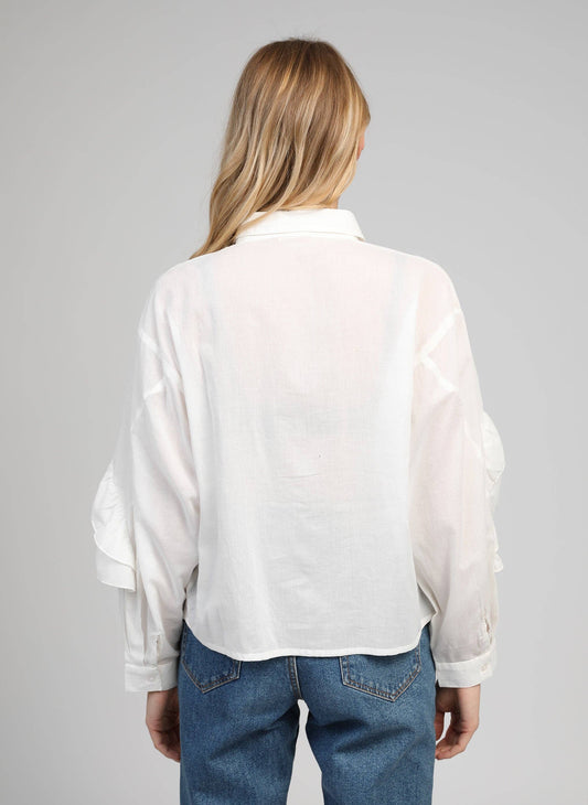 Camicia bianca con volant Suprema